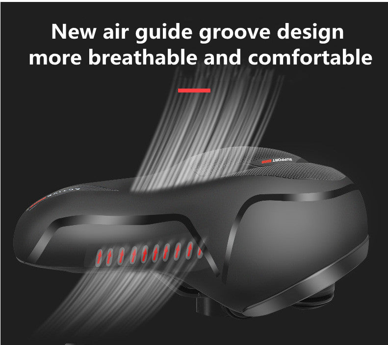 Ventilated & Shock Absorbent Bicycle Saddle