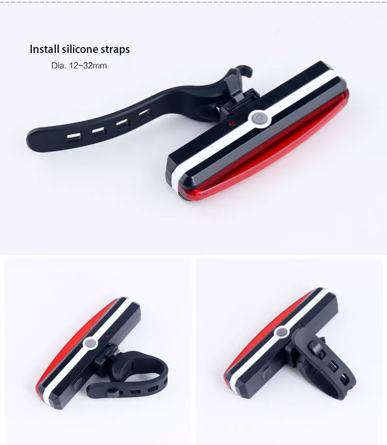 Waterproof USB Charging Bicycle Tail Light