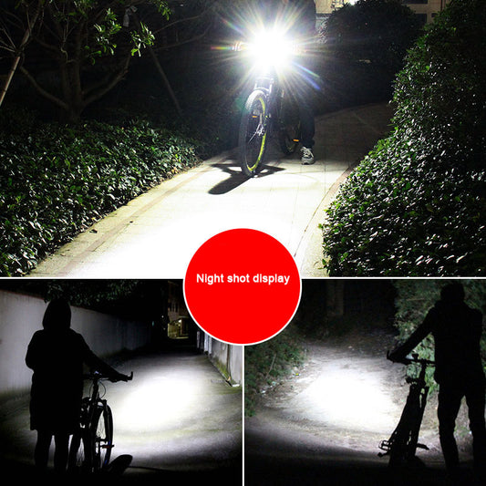 Waterproof Night Riding USB Rechargeable  Bicycle Light